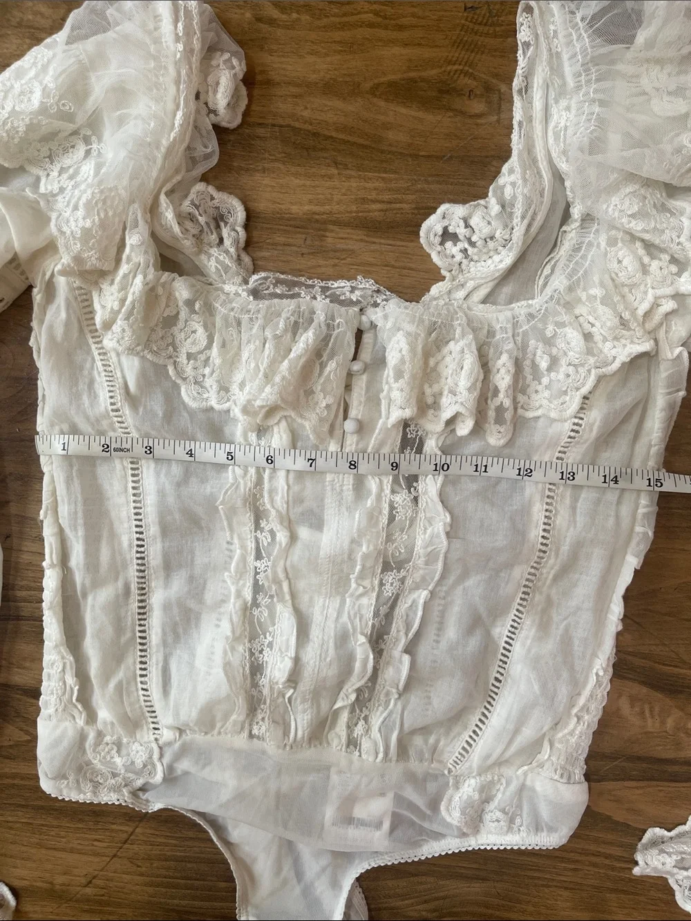 Free People Bodysuit Ruffled Top